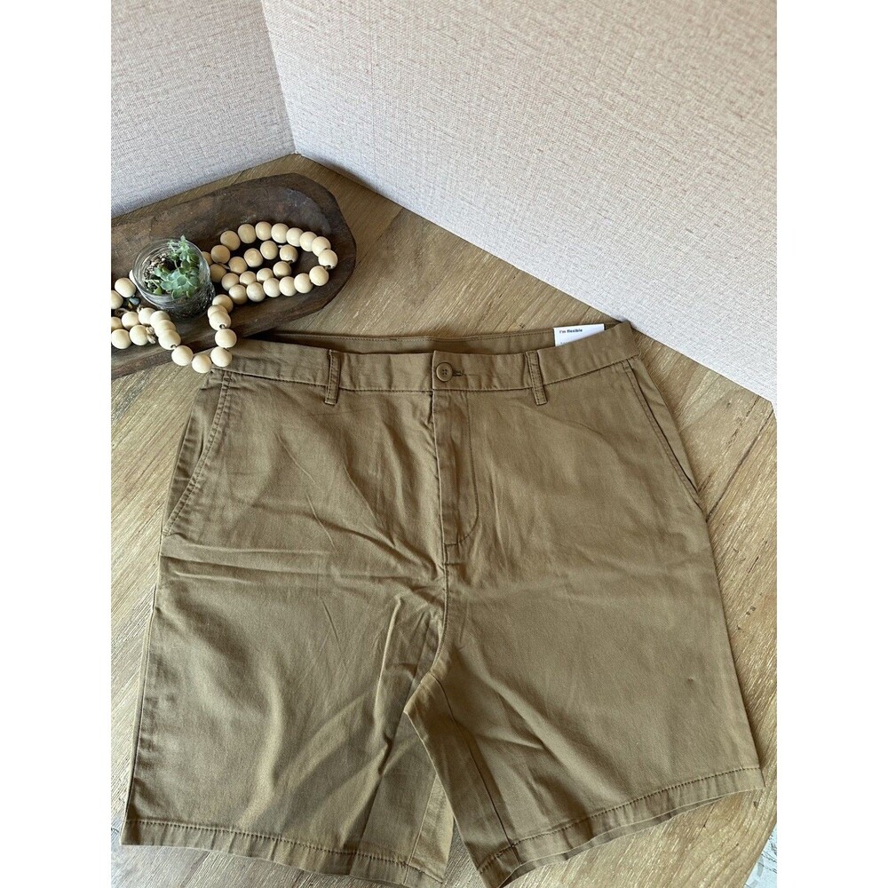 Men’s Old Navy Size 36 Slim Flat Front Built-In Flex Stretch Twill Chino Shorts